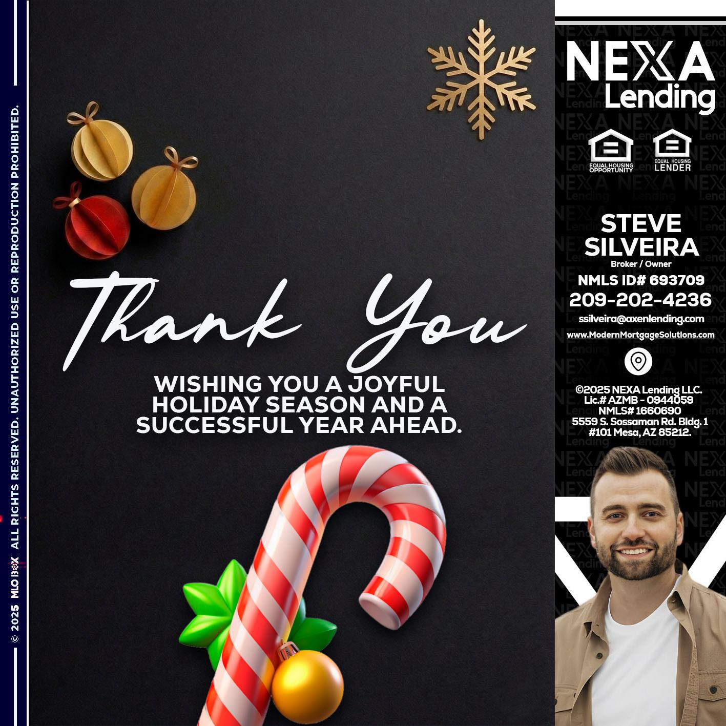 THANK YOU - Steve Silveira -Loan Officer